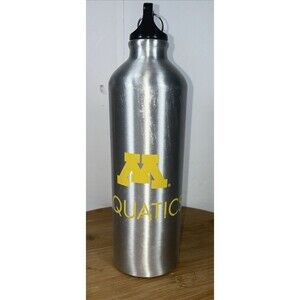 Bullet Aluminum Water Bottle Flask With Black Lid,silver 750 ml. High Quality